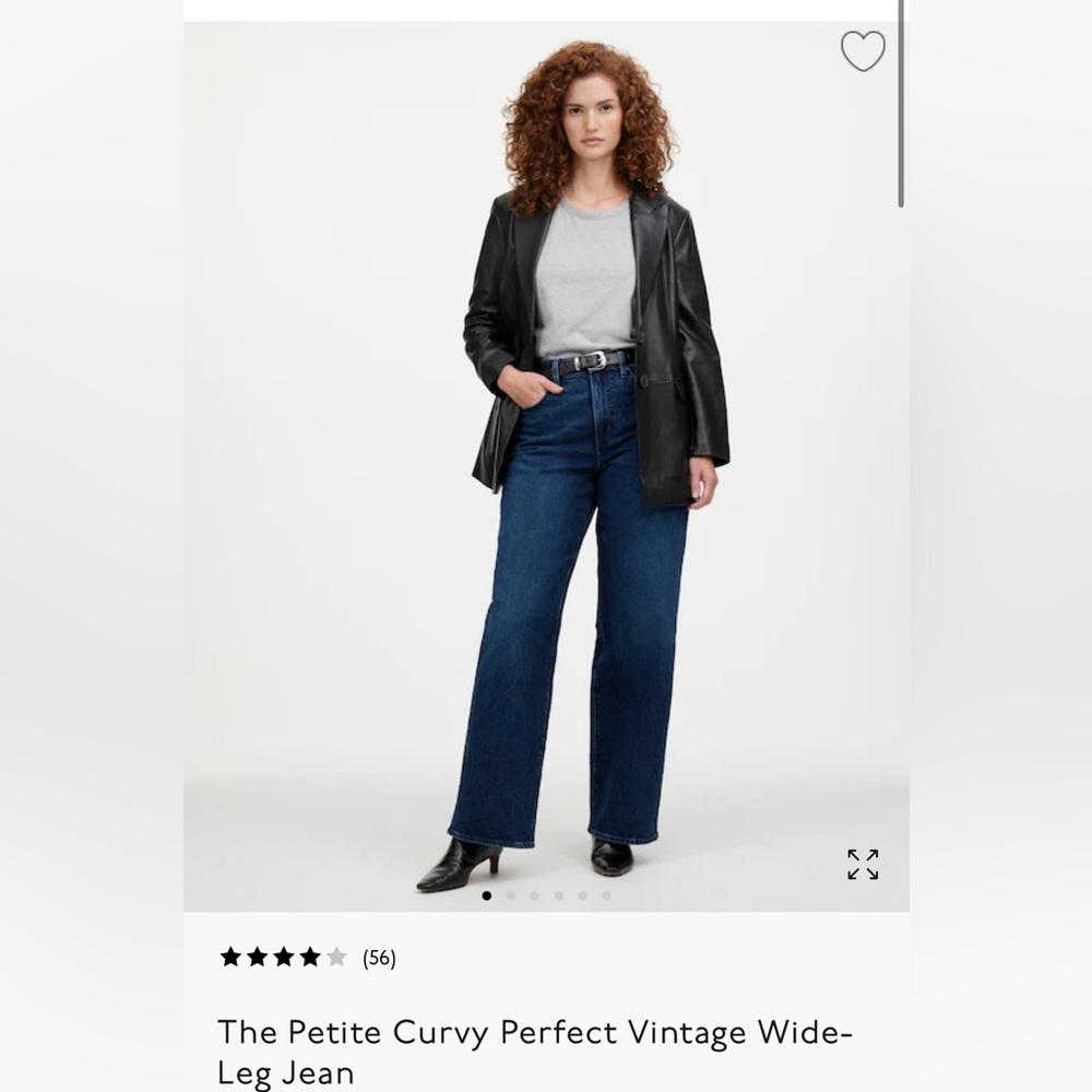 NWT curvy perfect vintage wide leg pants